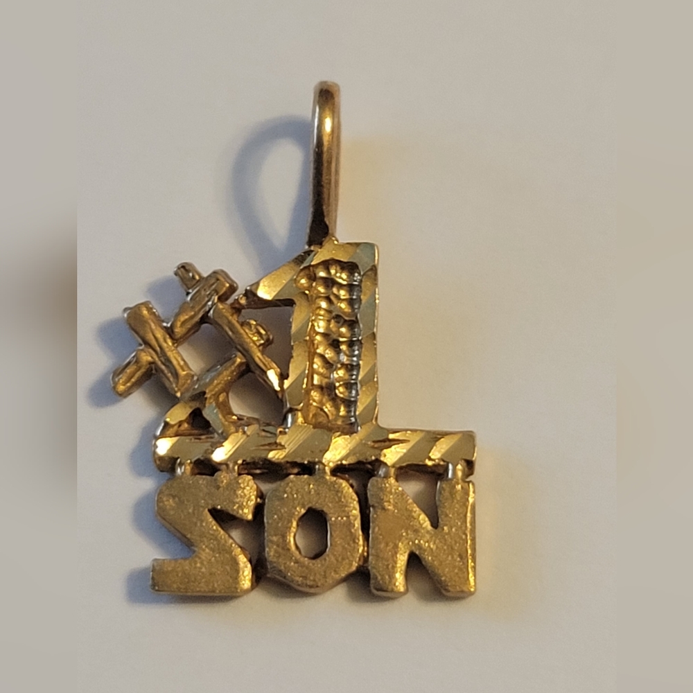 EUC 14K Gold #1 Son Charm